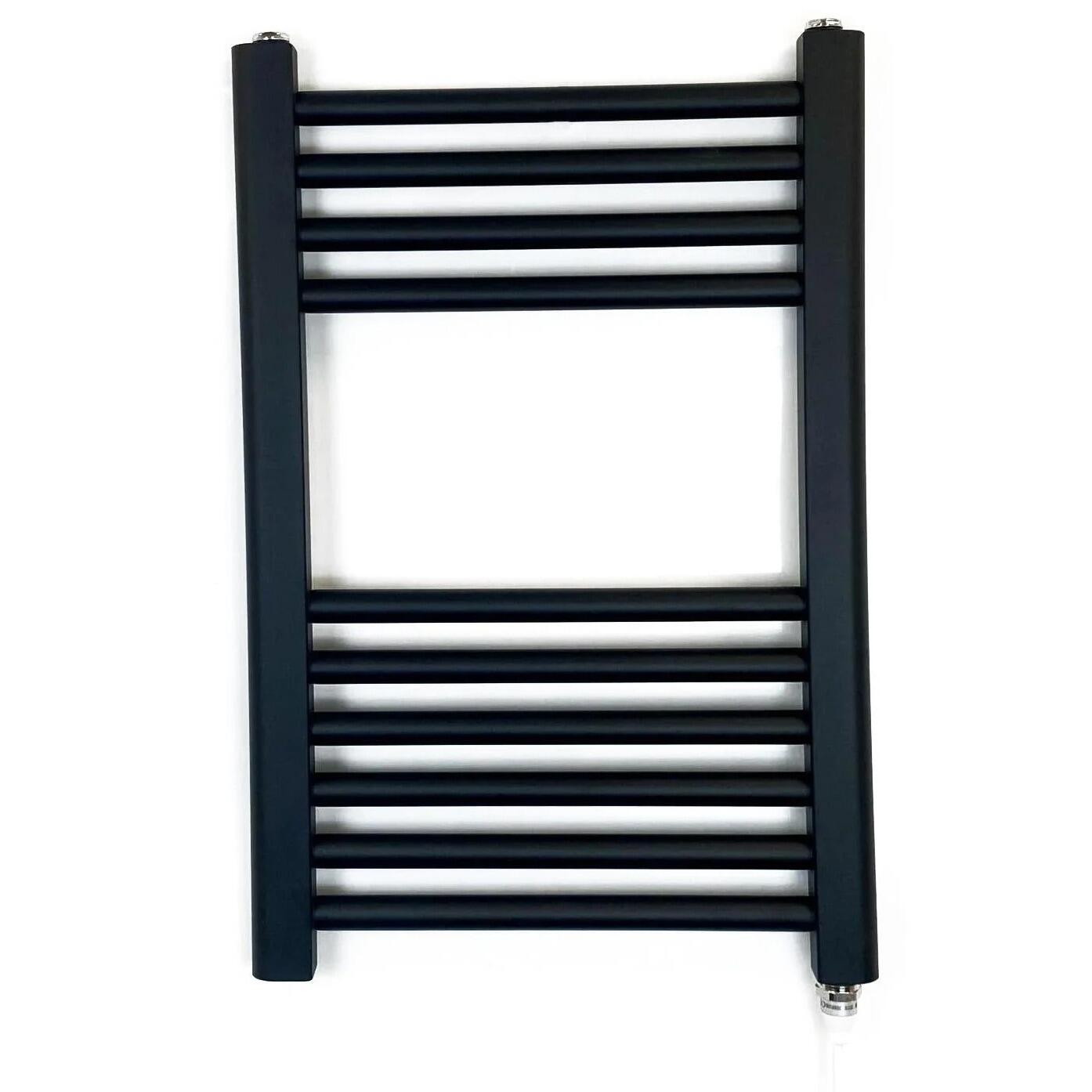 Black Electric Heated Towel Rail Bathroom Radiator