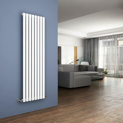 White Single Oval Tube Central Heating Vertical Column Radiators