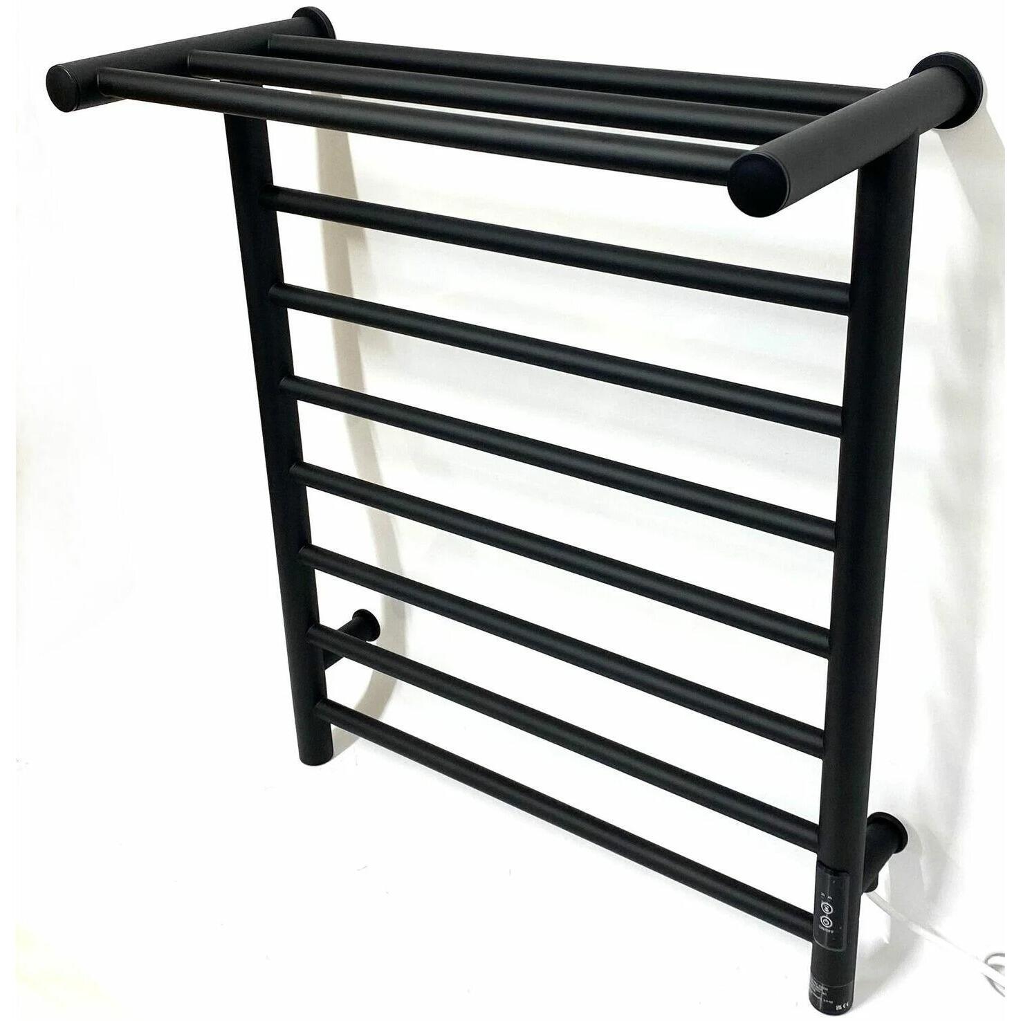 Black Dry Electric Towel Rail Bathroom Radiator