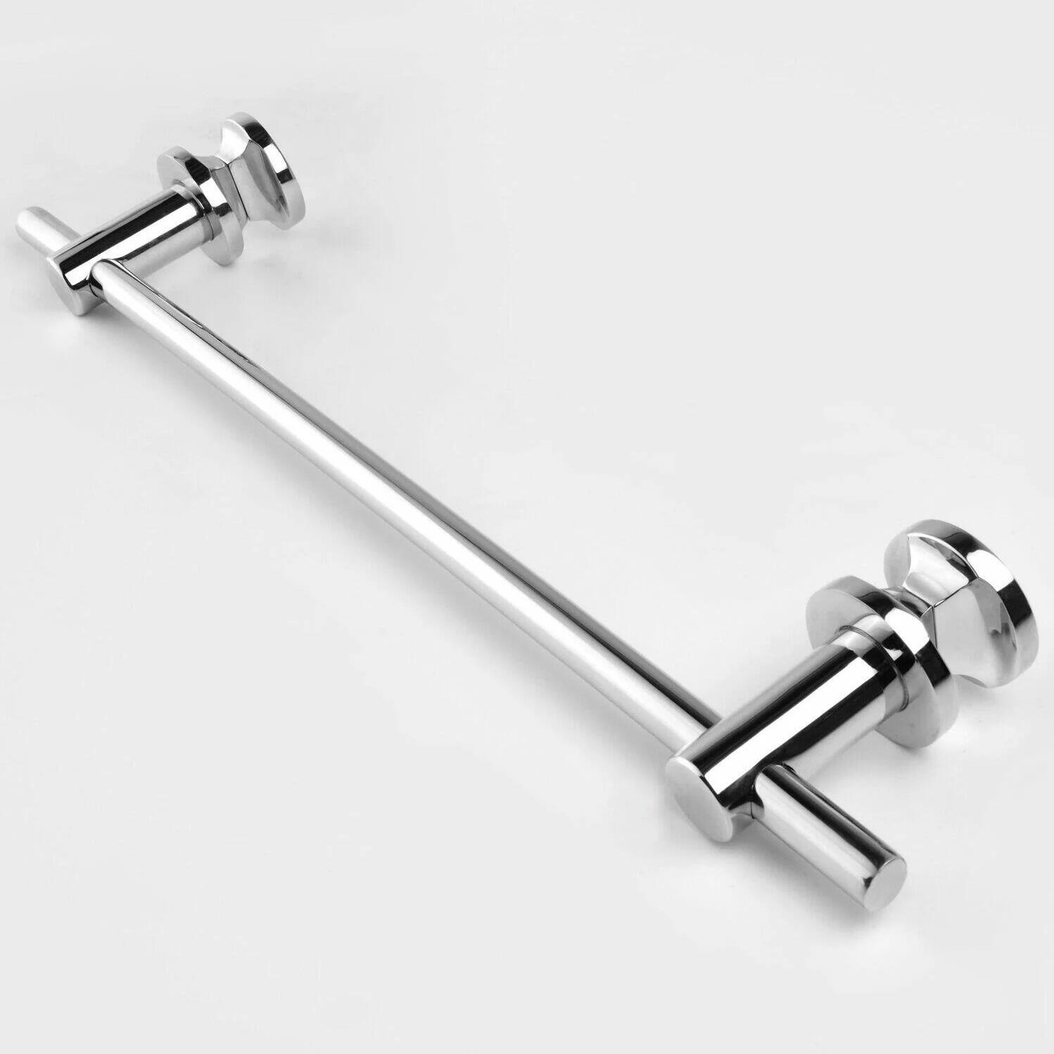 Chrome Straight Towel Bar for Heated Towel Rails Bathroom Radiators