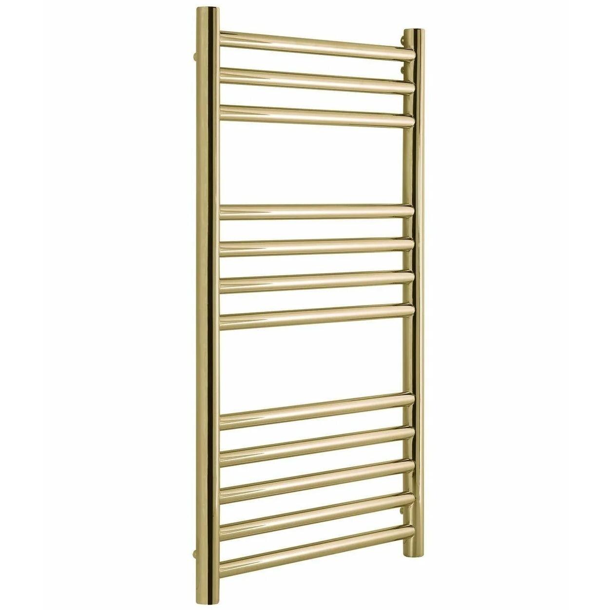 Brushed Brass Heated Towel Rail