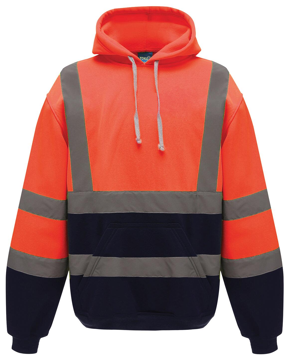 Herren Hi Vis sicherheits T-Shirt EN ISO 20471 bis 6XL | YOKO | HVJ410