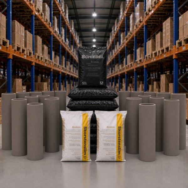 Isokern 350mm i/d pumice liner pack 9.0m — liners, LECA, Lip Glue and notice plate