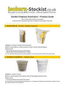 Isokern Garden Fireplace Mortar Guide Thumbnail