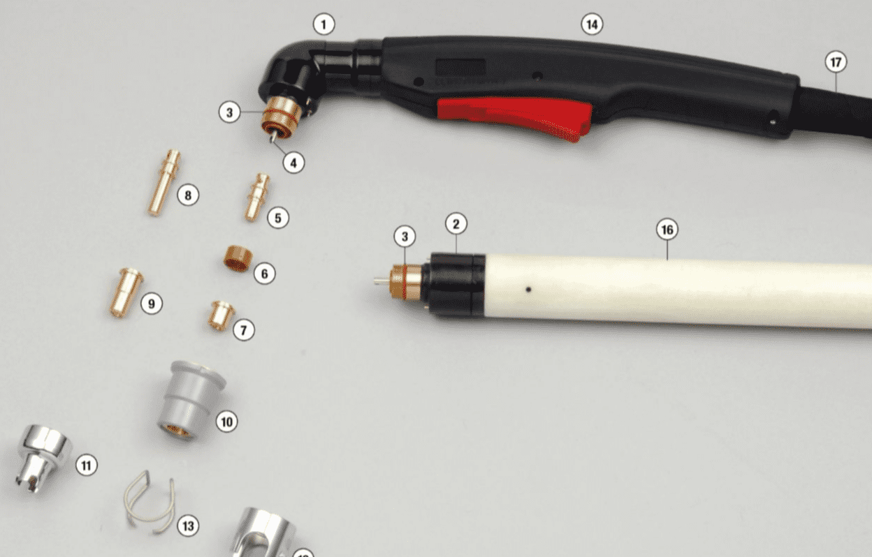 A81/P81 and Tecarc 86i Plasma Torch Consumables