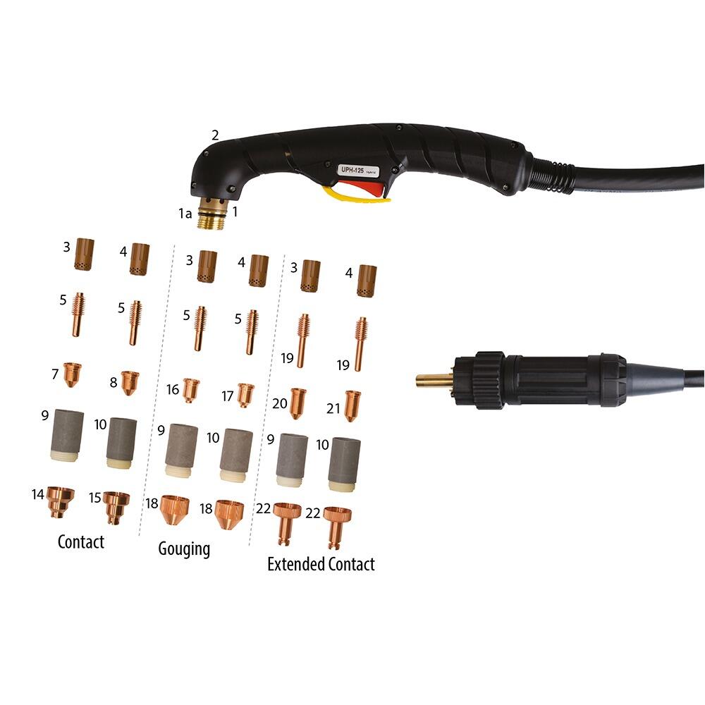 Jasic UPH125 Plasma Torch Consumables