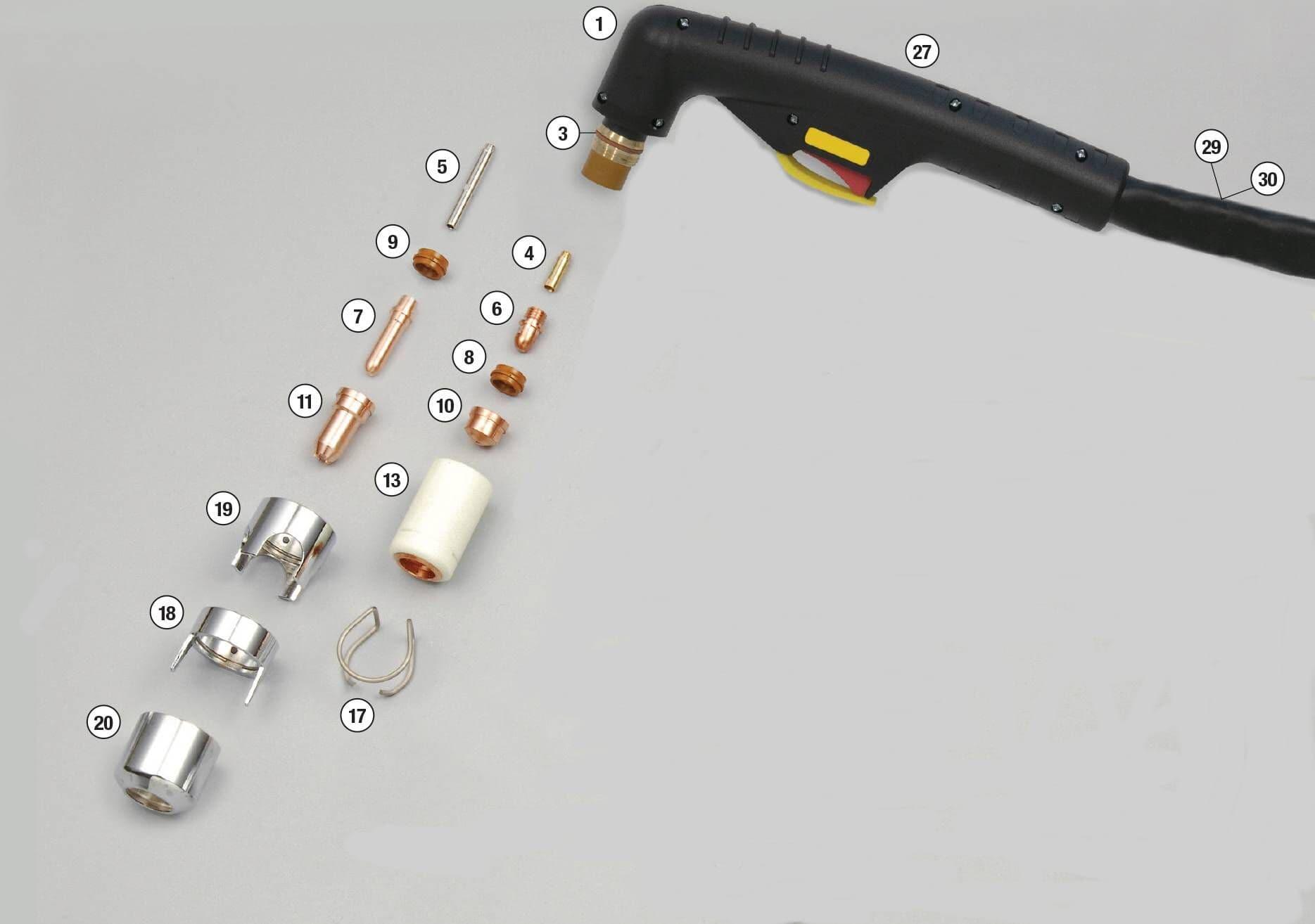 A141/P141 Trafimet Plasma Torch Consumables