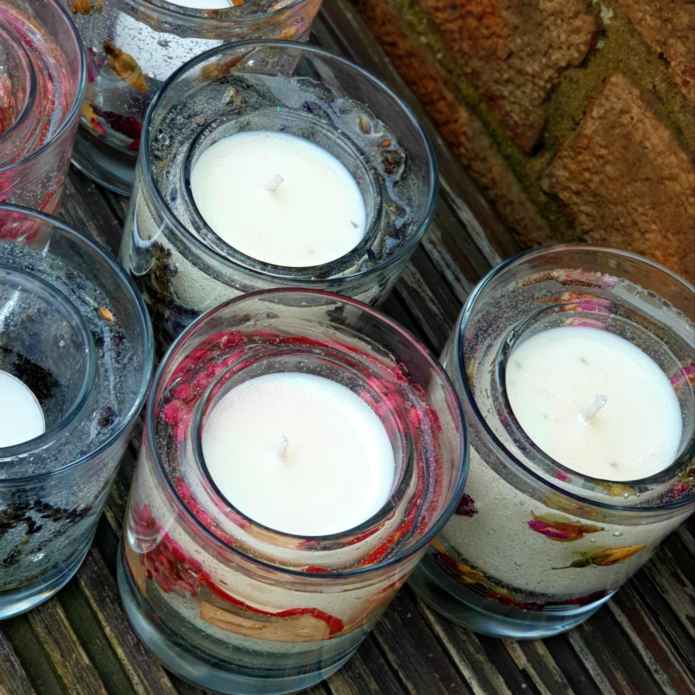 Botanical Gel Votive Candles - Soy Wax Votive Candles