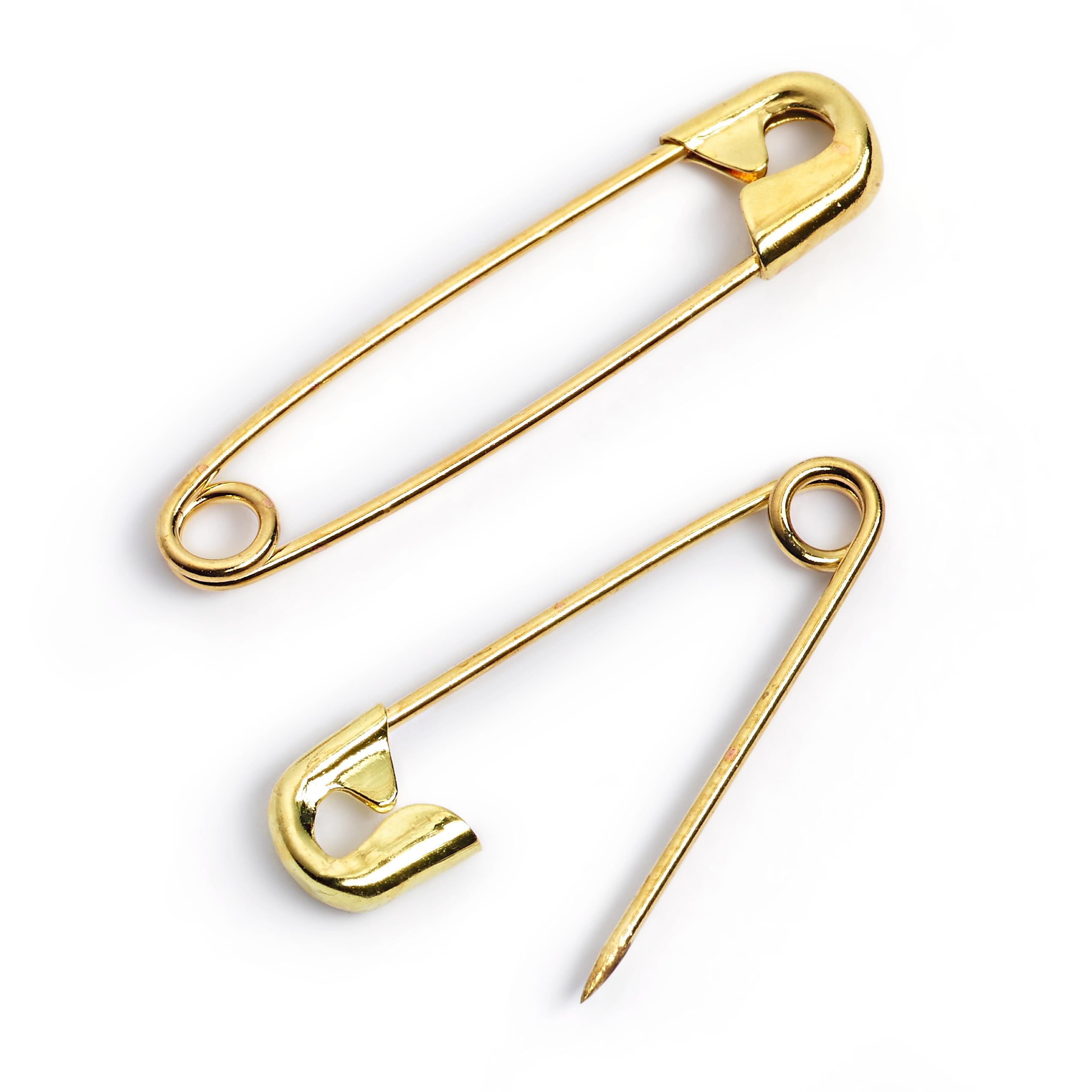 071165 Prym Brass Safety Pins Assorted 192327mm