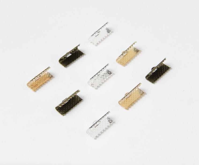 Dotted Jewellery Clamps 16mm x 50pcs JF00116