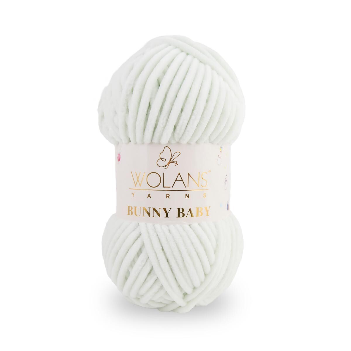 WY10003 Wolans Yarn Bunny Baby 100% Polyester 100g x 5 Balls Light Grey ...