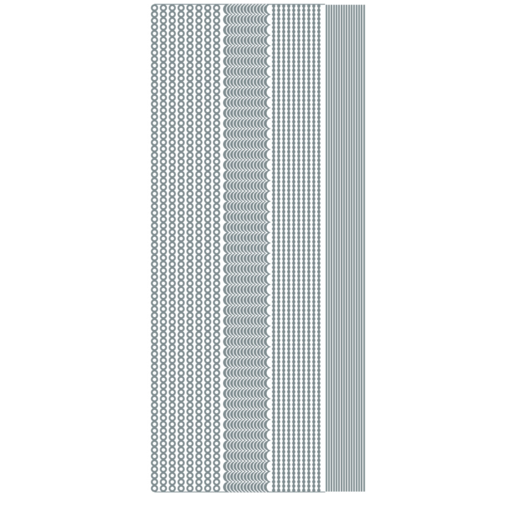 Thin Lines Silver 10 Sheets 510101