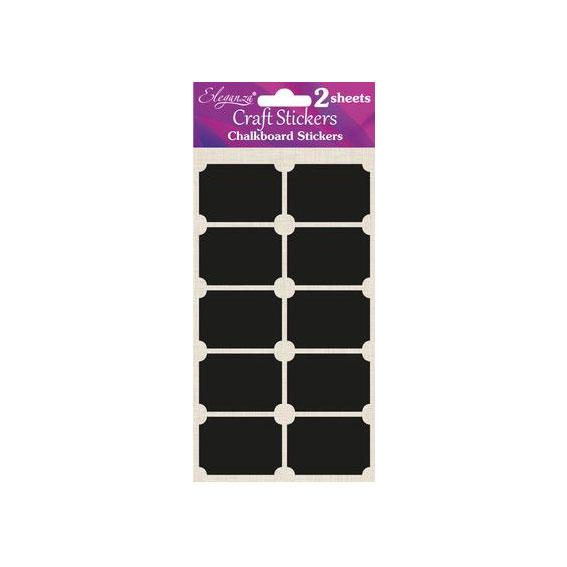 Chalkboard Small Rectangle Stickers OT027500