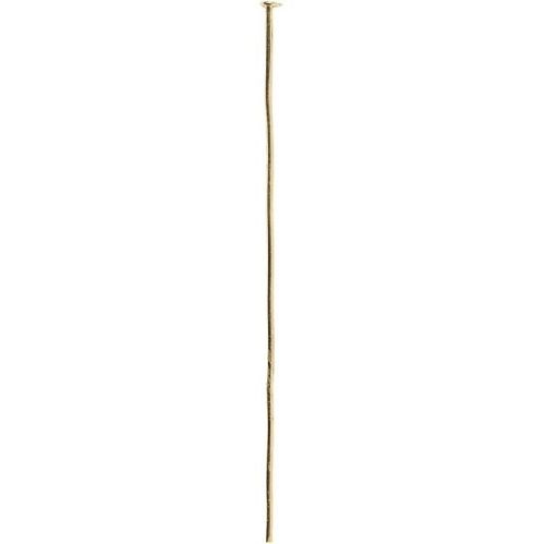 Creativ - Head Pins, L:50mm, Gold-plated, 30 pc/ 1 pack - CC602100