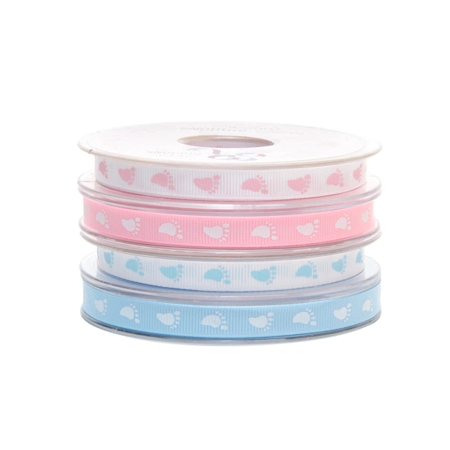 Babys Feet Ribbon 10mm x 20m Roll SR1201