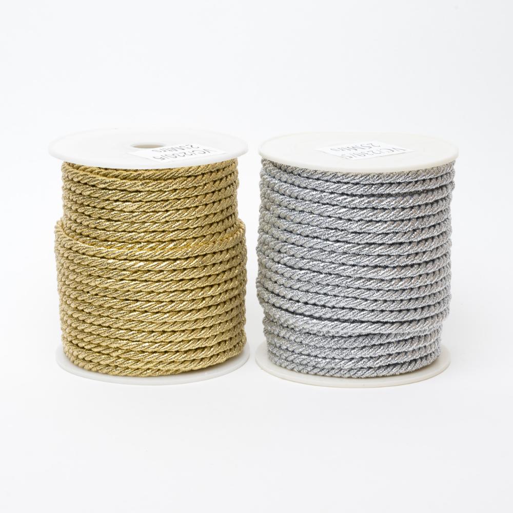 Poly Lurex Cord 5mm Lilac Color