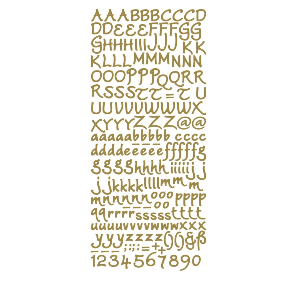 Alphabet Gold 10 Sheets 368500