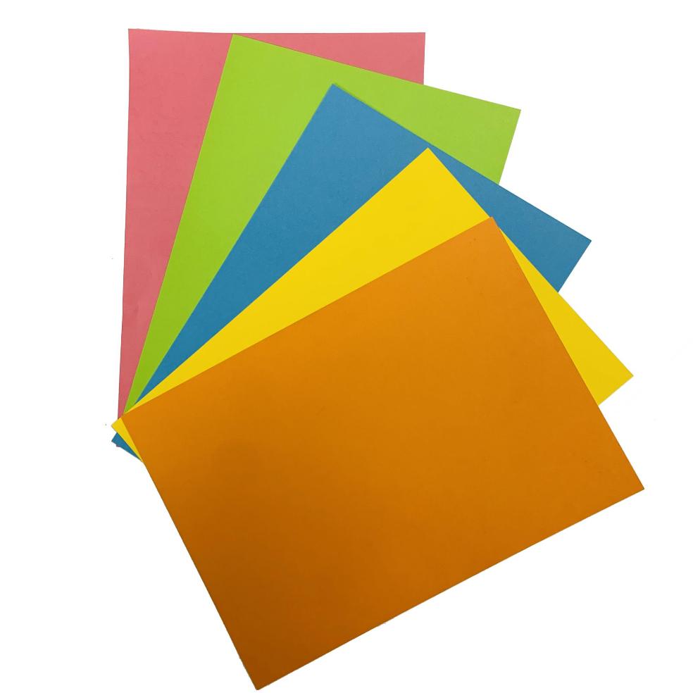 A4 Assorted Card Vibrant Colours 100 Piece Pack LINE2369