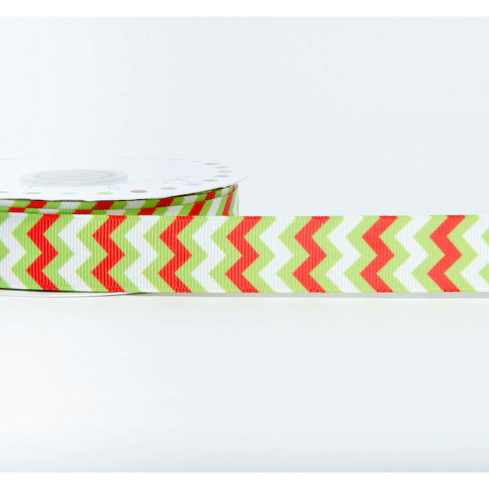 Festive Chevron Ribbon 22mm x 25m RC0542201