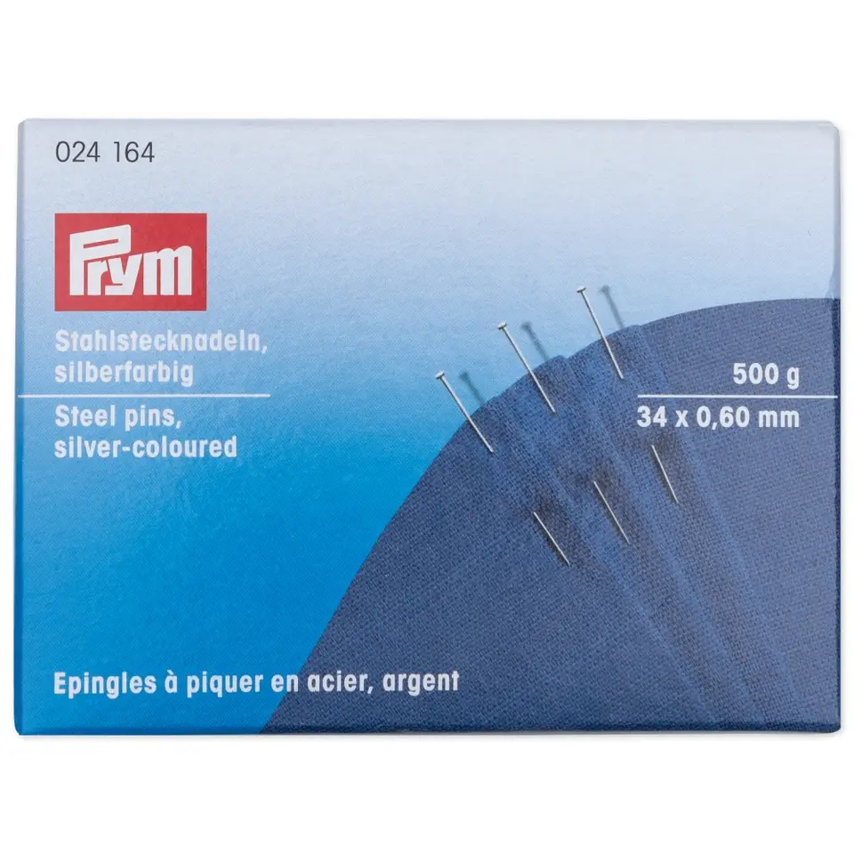 Prym 024164 Dressmaker Pins 060 X 34mm 500g