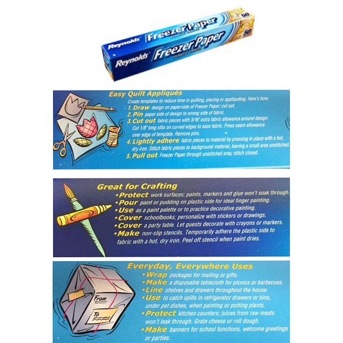 Reynolds Plastic Coated Freezer Paper - 12 Roll Case For Food Storage, Crafts, & Freezer Wrapping