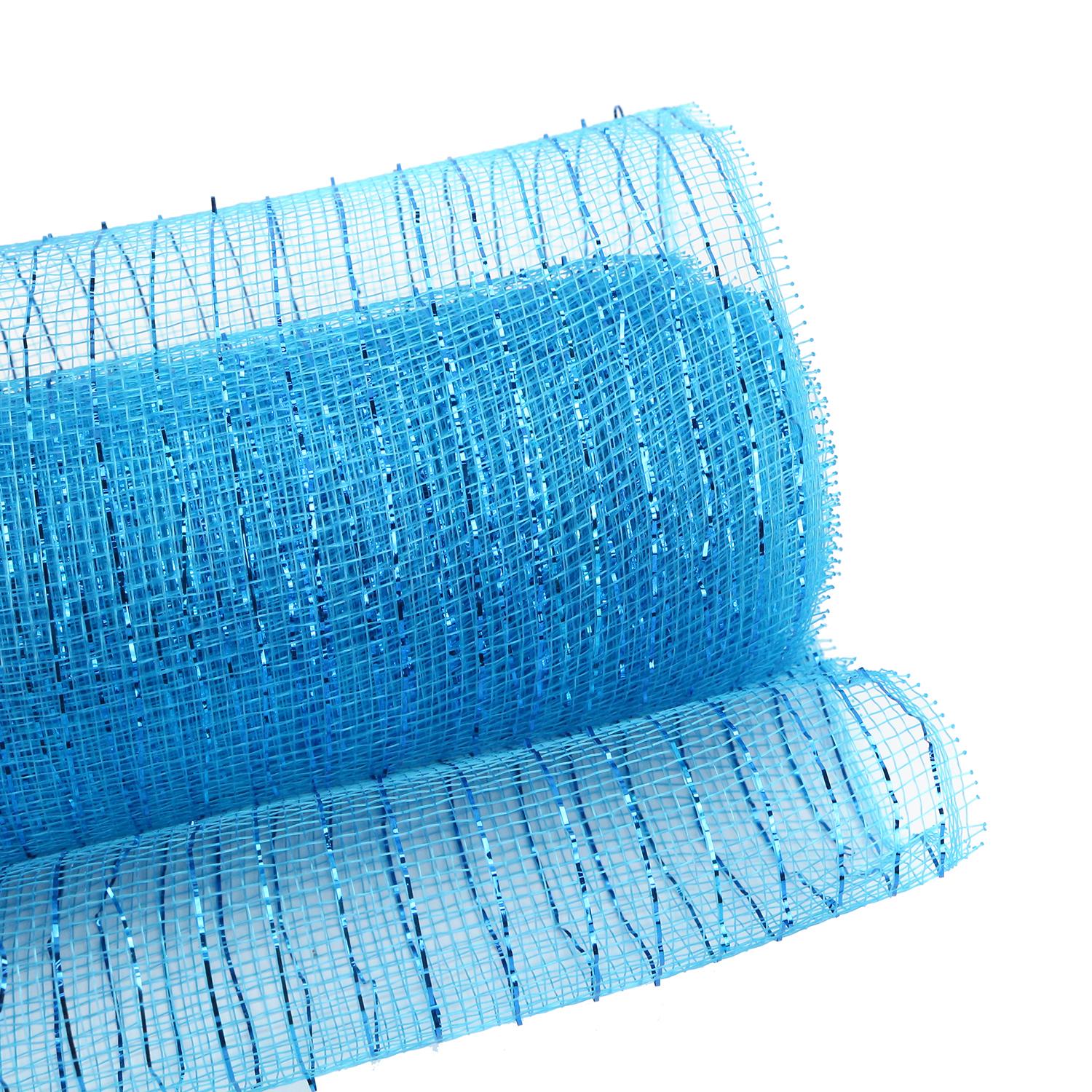 Metallic Decorative Poly Mesh 25cm x 10y HDM25M Habicraft