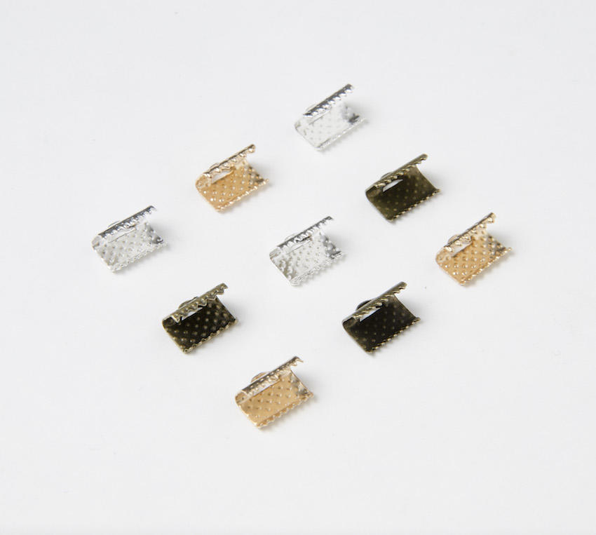 Dotted Jewellery Clamps 10mm x 50pcs JF00110