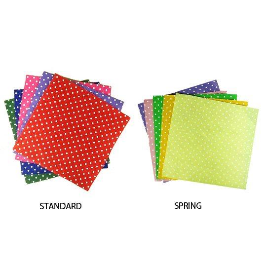 Felt Squares 12 x 12 Inch Polka/Micro Dot 10 Sheet Pack FPD