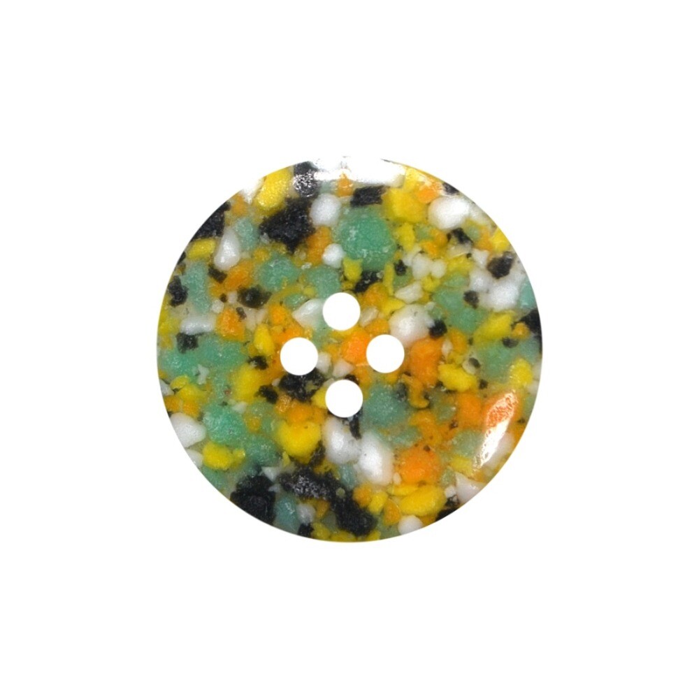 Recycled Plastic Scrap Buttons Size 36 Speckled Effect 50 Piece Pack P5136