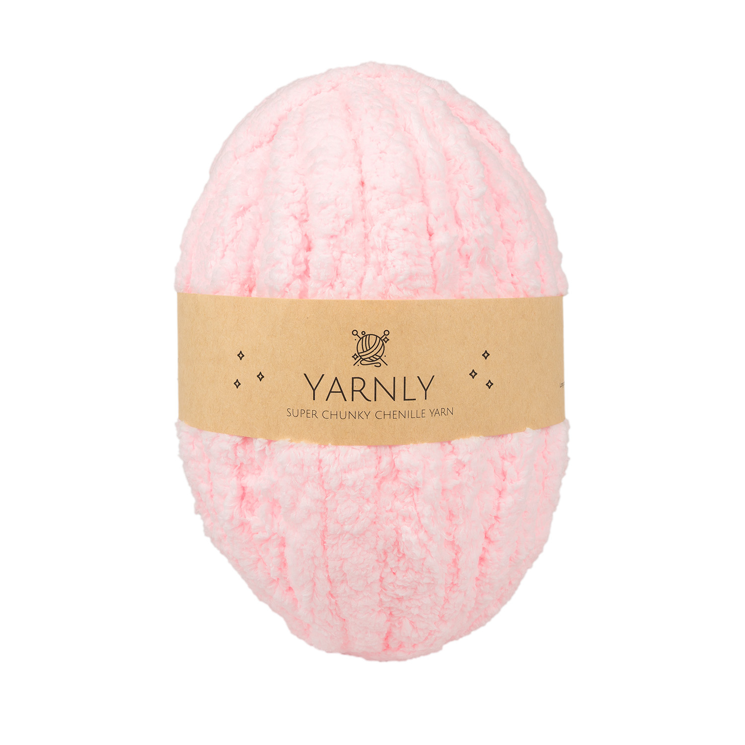 Fine Rivet Tool Super Chunky Chenille Yarn Pink 245g Per Ball x 2 Ball Per Pack 27m YN ...