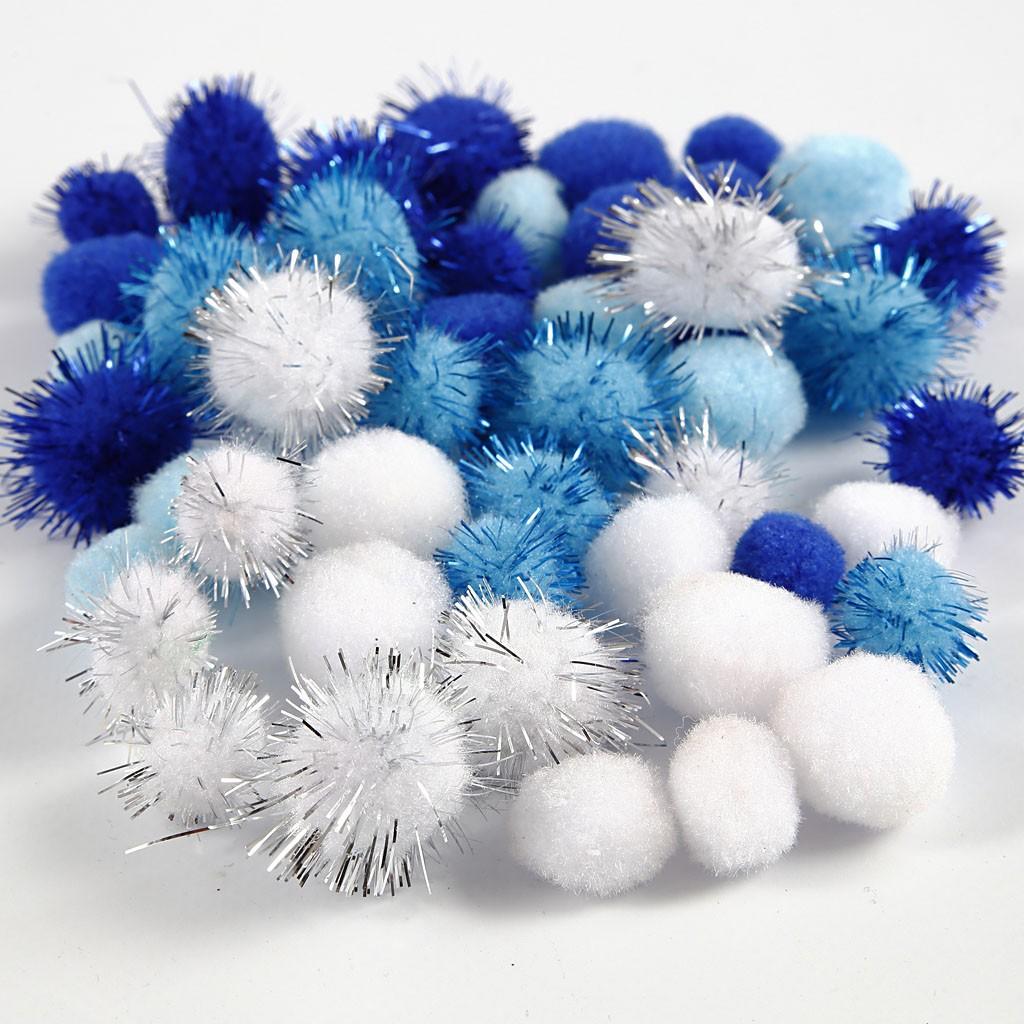 Blue 20mm Pom Pom Trim by the Metre