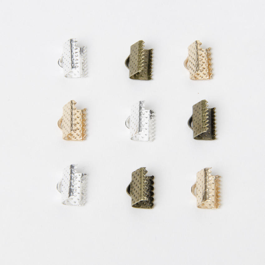 Dotted Jewellery Clamps 10mm x 50pcs JF00110