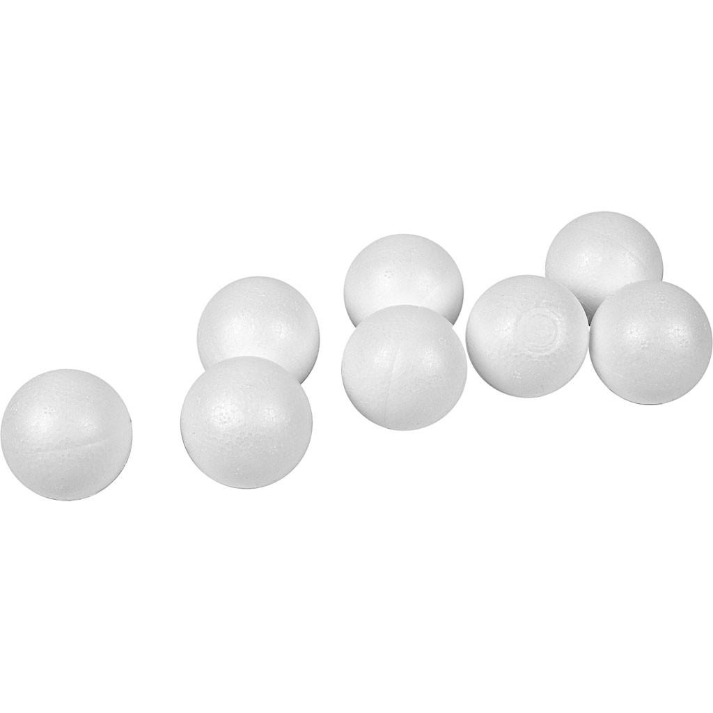 Polystyrene Balls D:4cm 10pcs CC543021