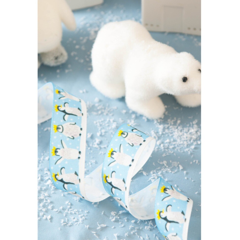 Party Penguins Ribbon 25mm x 20m Reel 8091425-001