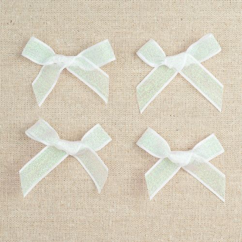 Ivory Satin Large 15mm Ribbon Bows