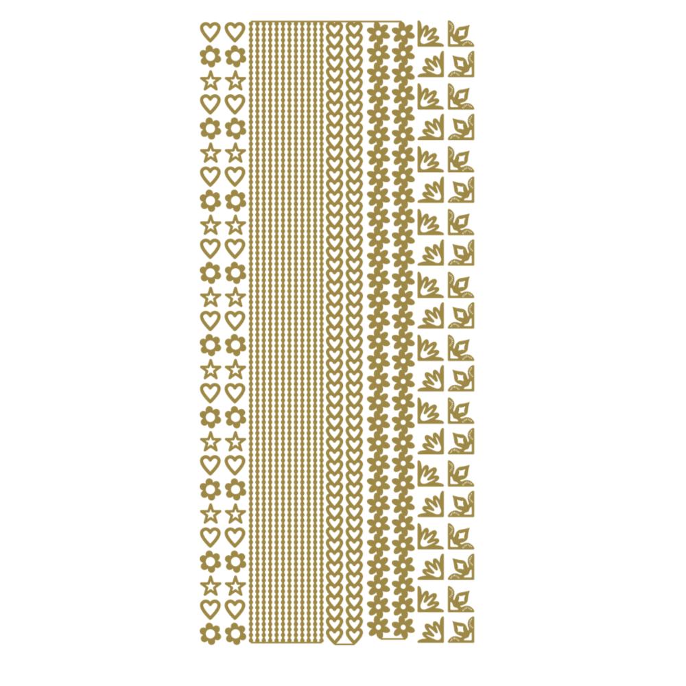 Borders & Corners Gold 10 Sheets 285000