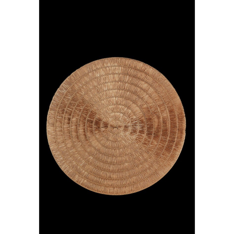 Ring Metallic Placemats 38cm Round HOL-M3984