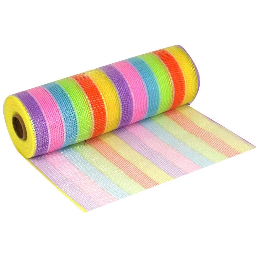 Deco Mesh Pastel Rainbow 25cm x 9.1m OT651340