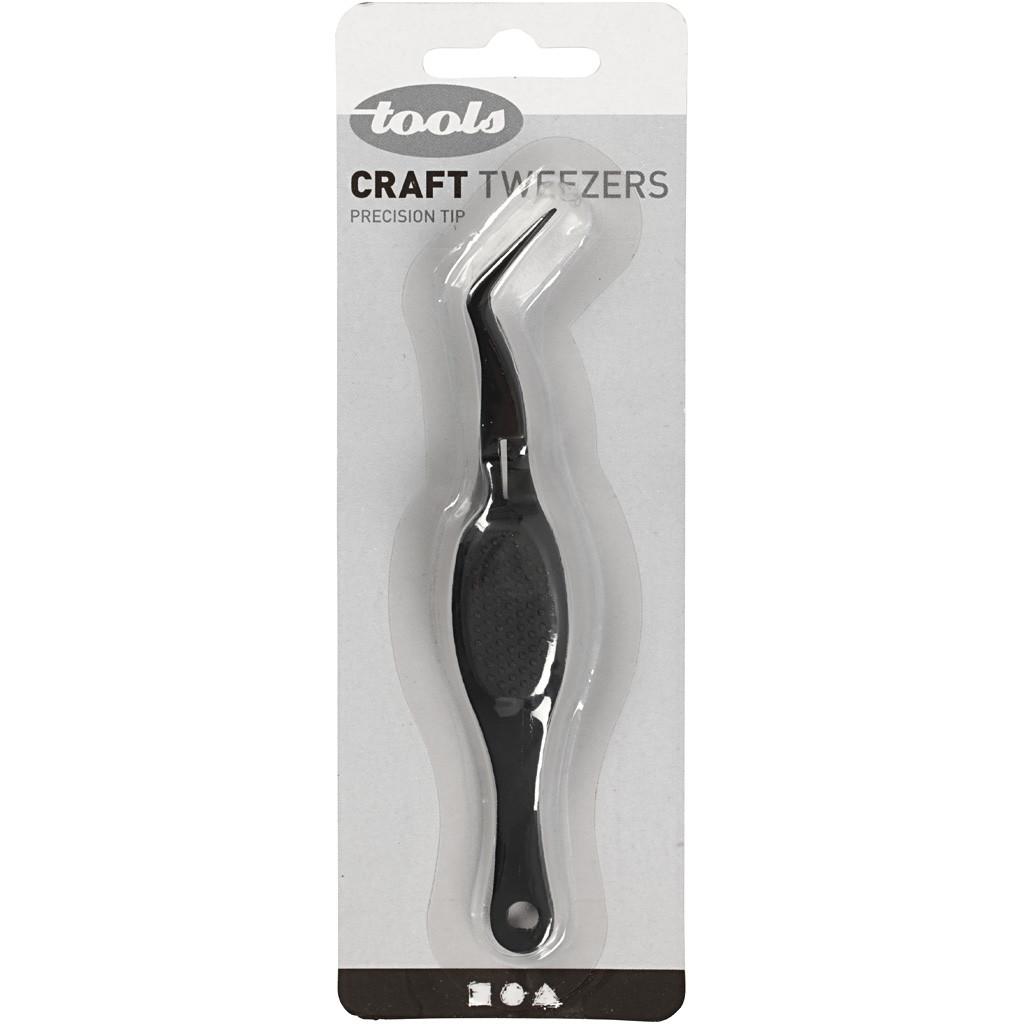Craft Tweezers, L: 12,5 cm, 1 pc