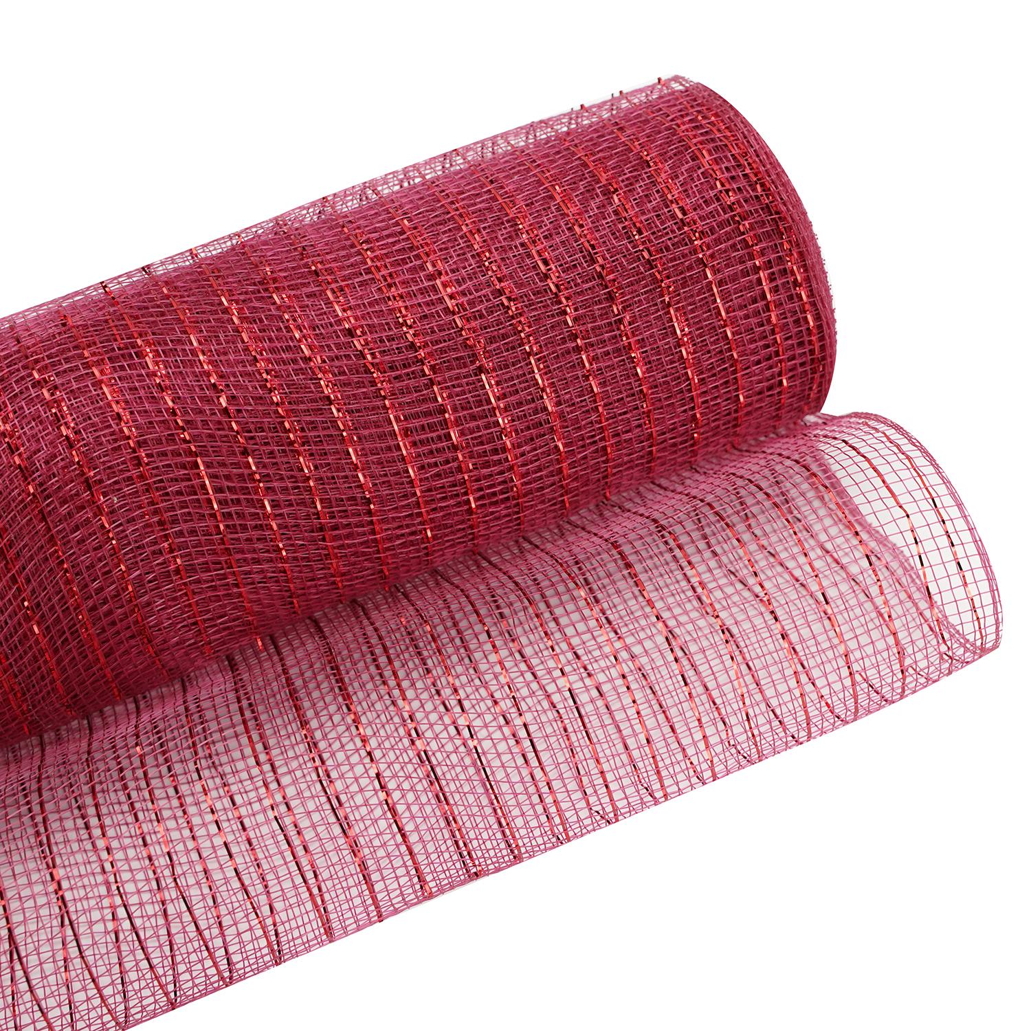 Metallic Decorative Poly Mesh 25cm x 10y HDM25M Habicraft