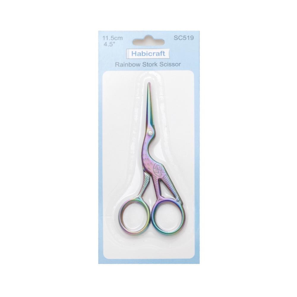 Stork Scissors Rainbow 11.5cm SC519
