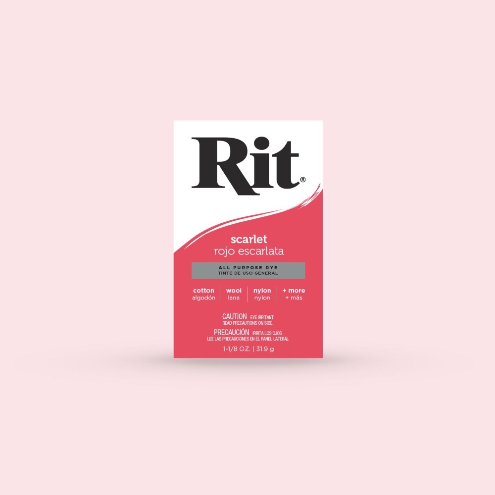 Rit Dye Powder RITDP-05 Scarlet 31.9 Gram Box