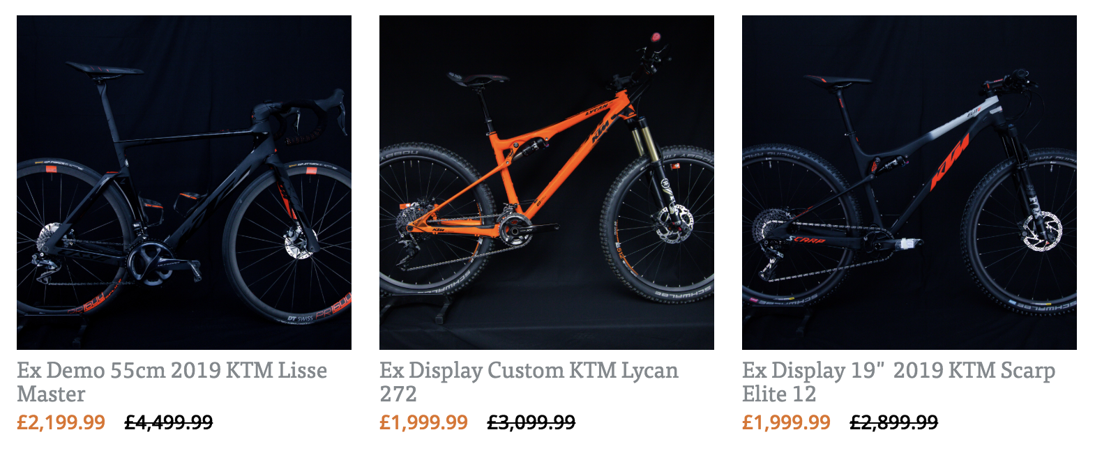 ex display mountain bikes