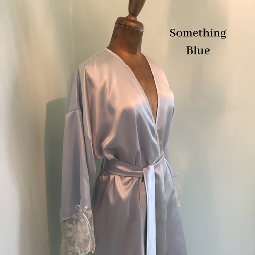 satin lace dressing gown