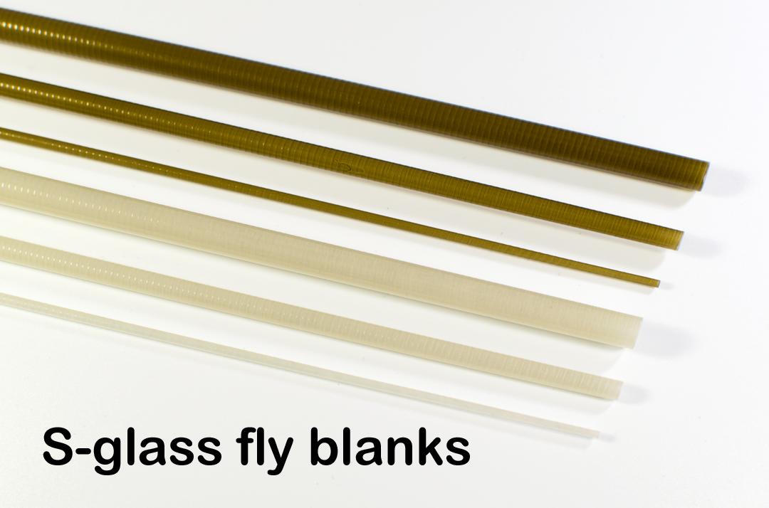S-glass fibreglass fly rod blank