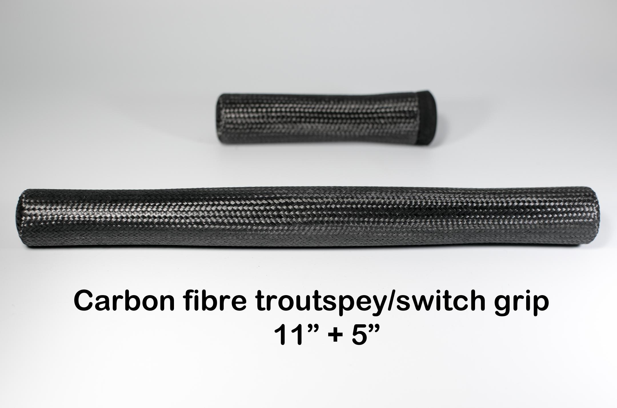 Spey or switch rod handle carbon fibre