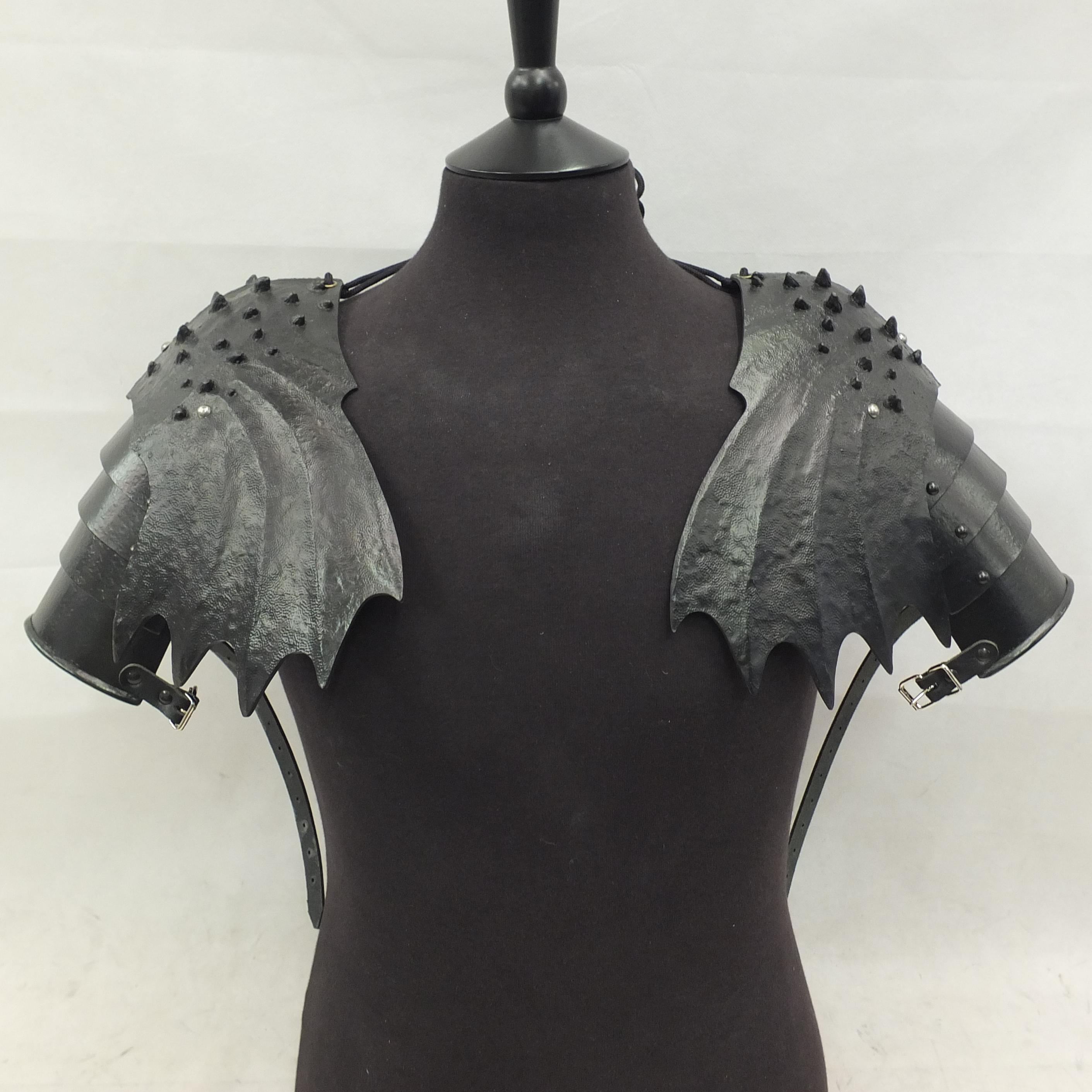 Winged larp shoulder armour