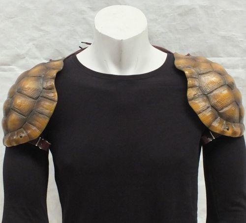 Tortoise shell larp shoulders