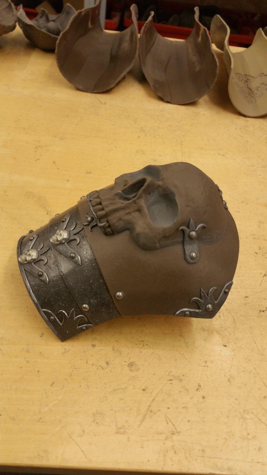 Ominous Skull Spaudler prototype