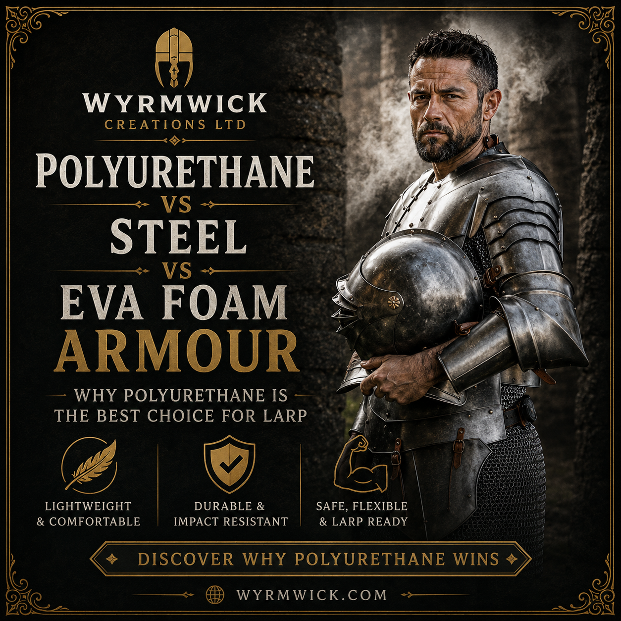 Polyurethane vs Steel vs EVA Foam Armour